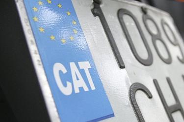 Defensa d’una multa pel CAT a la matrícula